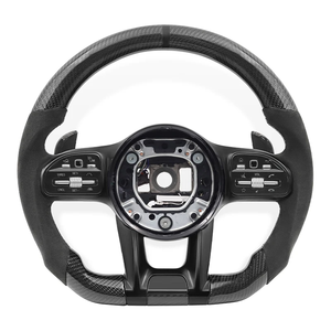 Volant en fibre de carbone pour Mercedes Benz <span class=keywords><strong>AMG</strong></span> B C E S Classe W166 W177 W205 W213 W212 W218 W222 C63 E63 G63 Accessoires de voiture - Product Image 1