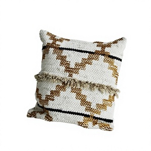 Farmhouse Boho <b>Cushion</b> Cover Boho Pillow Cover Tassel Handmade Pillowcase Bohemian Home Decor <b>Cushion</b> Cover Handwoven - Product Image 1