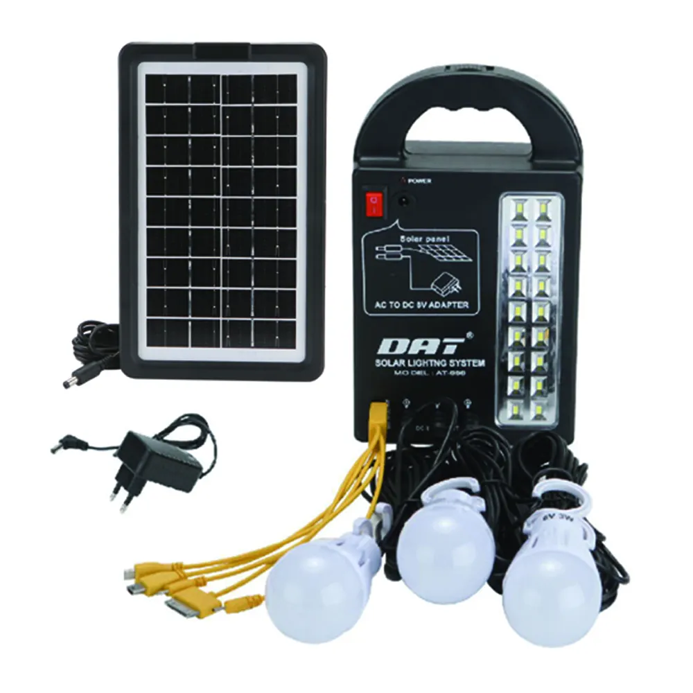 DAT Brand Solar home lighting system AT-999 hot sale solar energy led light