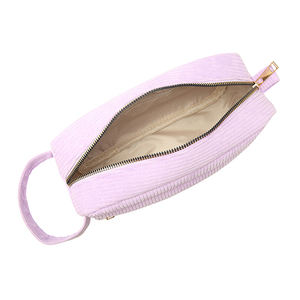 Nuevas bolsas pequeñas de <span class=keywords><strong>maquillaje</strong></span> de pana para mujer, bolsa de cosméticos, bolsa de almacenamiento de lápiz labial de Color sólido al por mayor - Product Image 6