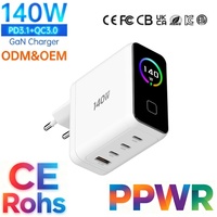 Chargeur mural rapide multi-GAN PD portable Tommox 140W 100W, chargeur USB Type C pour ordinateur portable, téléphone, tablette, MacBook Pro, chargeur Type C