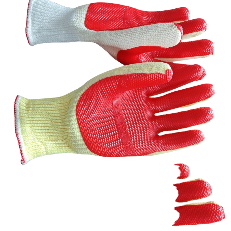 Vulcanized Rubber Gloves Durable Cut Resistant