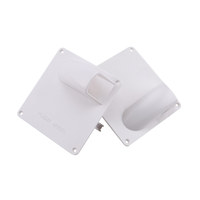 Plaque de couverture de servo RC, panneau d'accès à compartiment, en plastique blanc moulé, carré, pour distributeur de modèles, carton en vrac