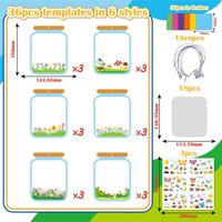Autocollant DIY Papillon Fleur Effet Vitrail pour Enfants – Fourniture Artistique pour Activités Cérébrales et Décoration Magique