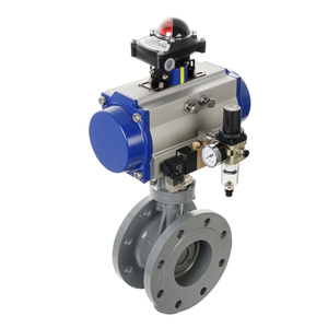 Válvula Neumática de Doble Acción Pn20 de Hierro Fundido con Brida EPDM (Electro Opcional de 4~20 mA) - Product Image 3