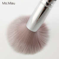 Premium profesyonel Ms.Miau beyaz keçi saç alman sentetik elyaf 6-Piece makyaj fırçası Set özelleştirilebilir kıllar alüminyum