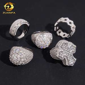 <span class=keywords><strong>Anello</strong></span> Moissanite Stile Hip Hop in <span class=keywords><strong>Argento</strong></span> Sterling <span class=keywords><strong>925</strong></span>, Gioiello con Diamanti Sintetici, Supera il Test del Diamante, <span class=keywords><strong>Anello</strong></span> da <span class=keywords><strong>Uomo</strong></span>, Disponibile negli USA - Product Image 4