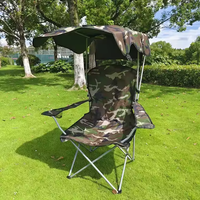 Fauteuil pliant extérieur camping pêche d'été chaise de plage pliable portable avec parasol