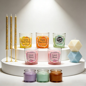 LITBRIGHT Bougies de manifestation, de vœux et <span class=keywords><strong>d</strong></span>'<span class=keywords><strong>intention</strong></span> en cire de soja et de paraffine végétale en vrac, blanches, rituelles, de prière, votives, dans un bocal en verre - Product Image 5