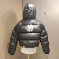 QZFSO Doudoune Personnalisée avec Logo Brodé, Doudoune Thermoréactive à Fermeture Éclair en Plumes de Canard ou d'Oie pour Hommes