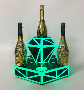 Vinh Quang RGB LED hiển thị Rack vuông Acrylic Xô đá đứng cho rượu vang cho rượu sâm banh đồ uống lấp lánh cho các bên - Product Image 3