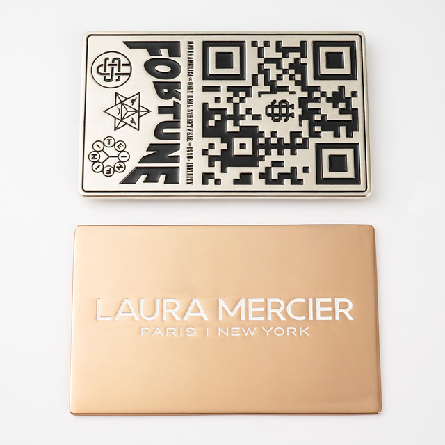 Design Personal Metal Label Luggage Custom Logo Metal Tag Engraving Label Metal Logo Plate for Gift Box