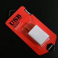 Caja de Empaque para Cable de Carga de Accesorios para Teléfonos Móviles Personalizada a Buen Precio, con Gancho de Papel, Material de PVC Reciclable