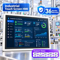 Module d'affichage LCD Modbus Mc-h156e 15,6'' HMI Interface homme-machine industrielle RS485 RS422 Longue durée de vie pour contrôle SCADA
