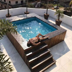 Bán Sỉ Spa Bơi Hồ Bơi Nguồn Cung Cấp Dành Cho Người Lớn Lớn Kích Thước Nhỏ Gia Đình Hình Chữ Nhật Lặn Piscina inground Hồ Bơi Ngoài Trời - Product Image 3