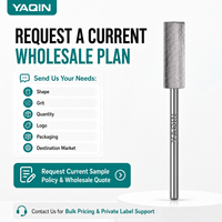 Yaqin manucure salon de manucure approvisionnement rotation bidirectionnelle sécurité professionnelle 3/32 ''carbure Nature tampon à ongles foret à ongles
