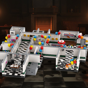 Set MOC1471-1475 Stanza dell'Ufficio, Scena del Magazzino e del Bagno, Modello Horror <span class=keywords><strong>FNAF</strong></span> 2, Blocchi da Costruzione Fai-da-Te per Bambini - Product Image 2