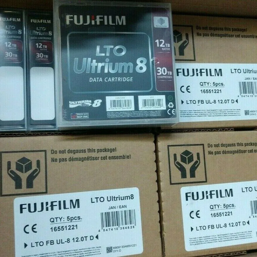 Yeni FUJIFILM LTO Ultrium 9 / 8 / 7 / 6 / 5 / 4 veri bant kartuşu veri bandı için