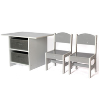 Ensemble table et chaises en bois MDF moderne pour enfants, fourni par l'usine