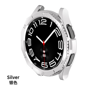 Protection d'écran compatible avec Samsung Watch 6 43 47 MM, coque de protection avec cadre gradué + coque électroplaquée, film trempé, housse de protection - Product Image 5