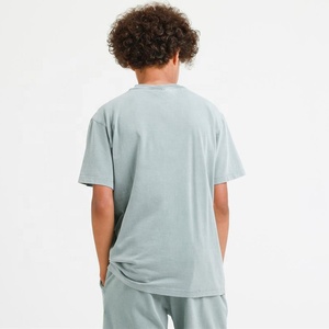 Custom Logo Big Boy Short Sleeve Tee <strong>Teenager</strong> Children Clothing Vintage Acid Wash <strong>T</strong> <strong>Shirts</strong> - Product Image 4