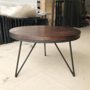 Modern Cheap Smart Tea Desk <strong>Marble</strong> With Metal South American Walnut Living Room Round Wood Coffee Table - Product Image 4