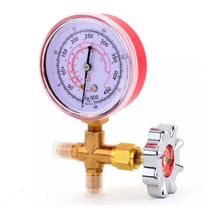 <strong>Manifold</strong> <strong>Refrigeration</strong> Single Valve <strong>R134A</strong> R410A R22 Pressure <strong>Manifold</strong> <strong>Gauge</strong> for air Conditioner - Product Image 2