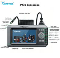 Nouveau VDIAGTOOL P430 2026, Endoscope automobile, Caméra HD étanche IP67, Sonde pour l'inspection du moteur et du châssis de voiture