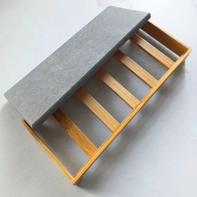 กรอบไม้สีเทา ขนาด 28*10