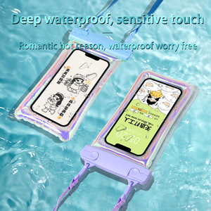 Vente en gros pochettes pour téléphone portable étui pour téléphone portable en pvc laser <span class=keywords><strong>sacs</strong></span> d'emballage transparents et étanches pour téléphone portable housse airbag pochette pour téléphone en pvc - Product Image 6