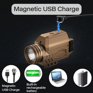 Новый тактический фонарь 1000 лм зеленый лазерный прицел комбинированный охотничий фонарик - Product Image 4