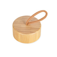 Bouteille d'eau de voyage en verre personnalisée avec manchon en silicone et couvercle en bambou, style classique, écologique pour adultes
