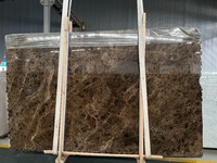 Dalles de marbre brun Emperador foncé espagnol polies en usine pour carreaux muraux, carreaux de sol, comptoirs, tables à manger, découpées sur mesure