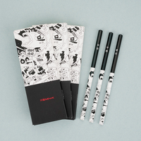 Ensemble de crayons et de fusains MIYA WEIRD, 8 pièces