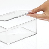 Boîte de rangement de jouets transparente Boîtes en plastique robustes pour le stockage avec couvercle