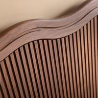 Ensemble de meubles de chambre à coucher en noyer noir de luxe moderne pour hôtel, lit king size en bois, lit mezzanine en bois, tête de lit queen size, lits souples