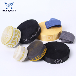 Dây Đeo Đàn Hồi Vải Jacquard Logo Tùy Chỉnh Phong Cách Mới Vải In Tái Chế Cho Hàng May Mặc - Product Image 3