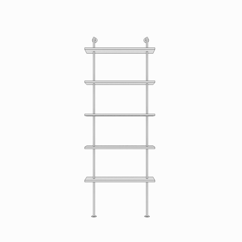 Negro de una sola capa longitud del tablero 60 de profundidad 25 alto 230cm