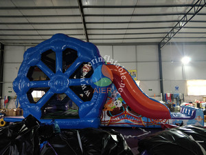 Đẹp Bánh Xe Lâu Đài Ngoài Trời & Trong Nhà Mini Nhà Bouncer Với Trượt Cho Trẻ Em - Product Image 3