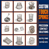 Ressort tactile en spirale en métal nickelé de haute précision pour usage industriel, taille personnalisée, fabricant