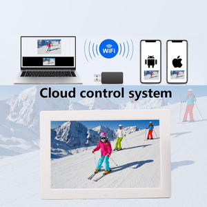 Control inalámbrico 10 "pulgadas Wifi publicación película imágenes nube Kiosco pantalla Marcos 16GB memoria Flash Marco de fotos digital - Product Image 1
