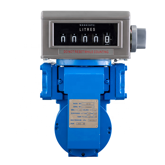Flow Meter Mechanical Rotary Vane Positive