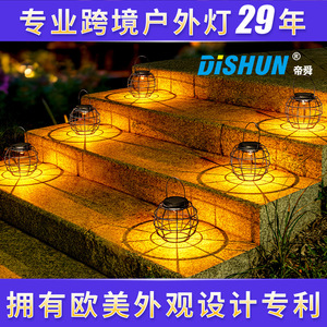 Solar Garden Lantern Outdoor <b>LED</b> <b>Light</b> Water Resistant Portable Solar Powered Decorative Lighting - Product Image 4