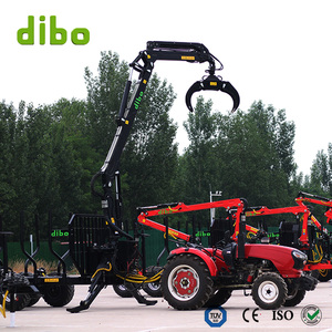 Forest Farm <span class=keywords><strong>Timbert</strong></span> Loading Bomba de motor eléctrico/gasolina/diésel Maquinaria forestal 4WD Cargador de troncos Remolques Grúa con freno de aire - Product Image 3