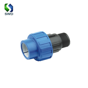 Système d'irrigation agricole SWD Salvador, raccords de compression en PP, <span class=keywords><strong>raccord</strong></span> <span class=keywords><strong>rapide</strong></span> pour tuyau PE - Bleu/Noir/Bleu foncé 1 - Product Image 1