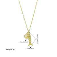 Collier en corde avec breloque poisson plaqué or cuivre, pendentif coquille Saint-Jacques perlée, style superposé pour fête à la plage, bijoux pour femme