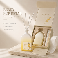 Diffuseur de parfum d'ambiance de luxe 100 ml avec bouteille en verre minimaliste, arôme longue durée pour boutique de cadeaux, hôtel, OEM, marque privée