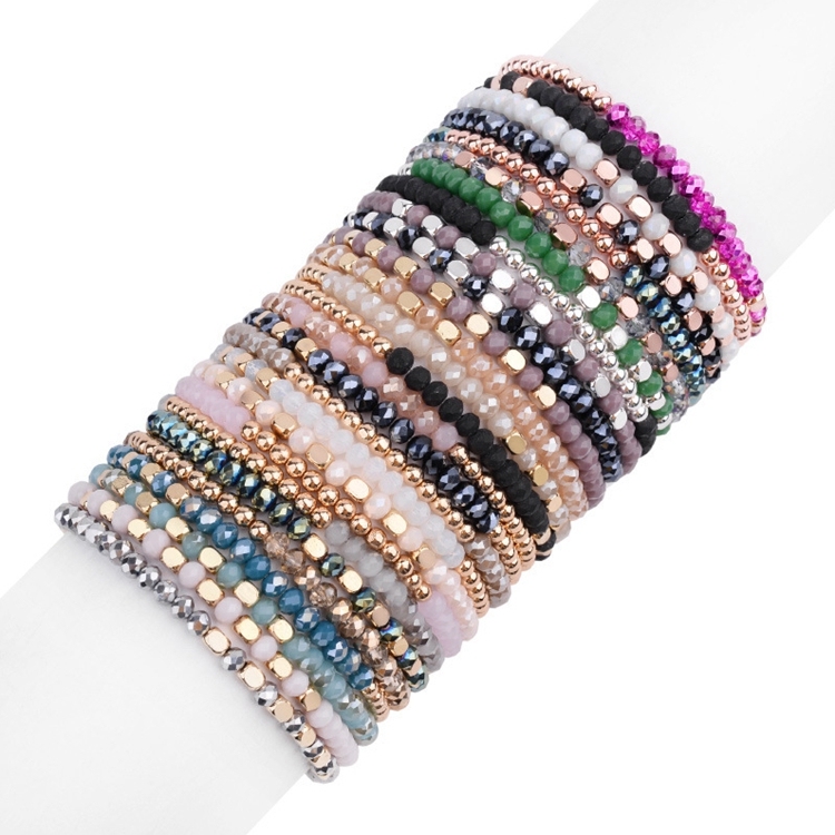 Multi Color Custom Stackable Elastic Beads