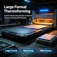 Boîtier en plastique thermoformé sur mesure grand format, robuste, usine OEM de thermoformage sous vide