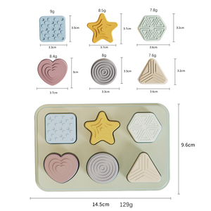 Đồ chơi xếp hình silicon thiết kế mới, giáo dục, dành cho trẻ sơ sinh, trẻ mới biết đi, mầm non, trò chơi học tập hình học cho trẻ sơ sinh và trẻ mẫu giáo - Product Image 5